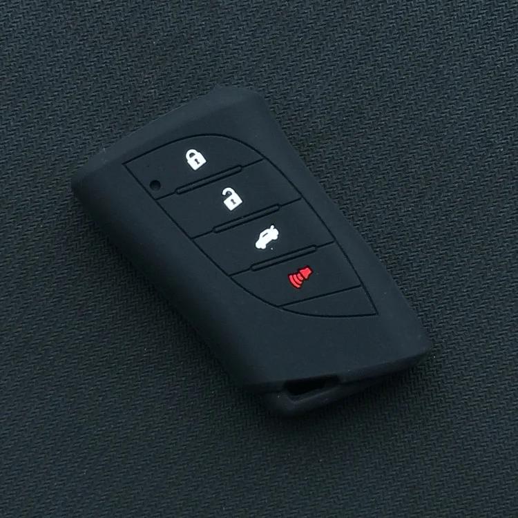 4-Tasten Silikon Auto Schlüsselanhänger Schutzhülle Abdeckung Kappe Set Für Lexus 2018 2019 IS ES GS LS500h NX RX LX LC RC Keyless Fernbedienung