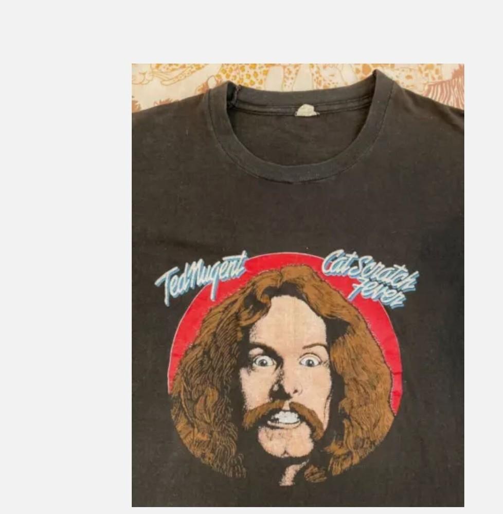 Хлопковая футболка унисекс TED NUGENT 1977 Tour Все размеры S-5XL Футболка унисекс M