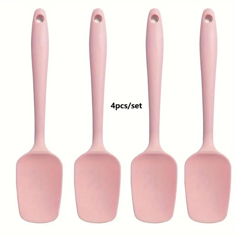 4pcs Cream Spatula and Mixing Spoon Set Kitchen Cooking Mixing Baking Spatula, Suitable for Non-stick Cookware