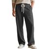 2026 New Style European Loose-Fitting New Style Casual Straight Knitted Ribbed Outdoor Date and Sport Pants European Size