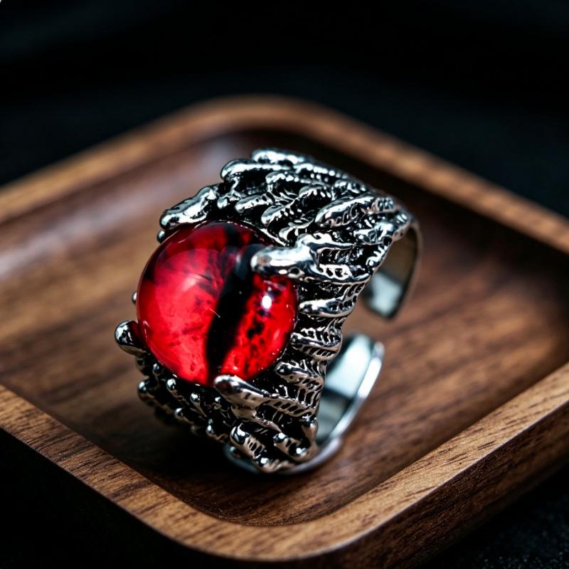 Men's Demon Eye Bracelet & Hip Hop Zinc Alloy Ring