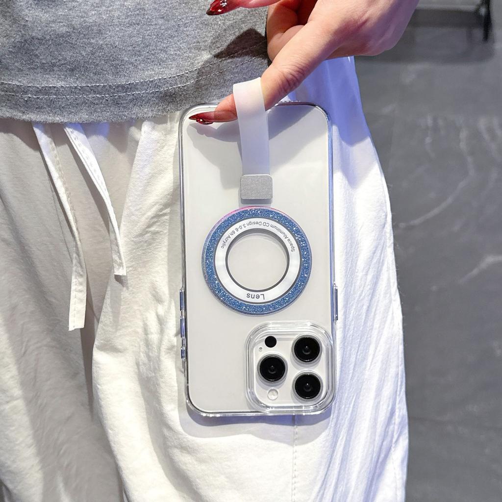 Transparent Shockproof Apple 15 ProMax Bracelet Case