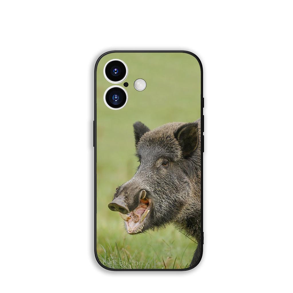 Phone Cover Animal Wild Boar Pig Casing for Apple iPhone 16 15 14 Plus 13 12 Mini 17 Pro Max + ProMax 16E Air 15+ Case