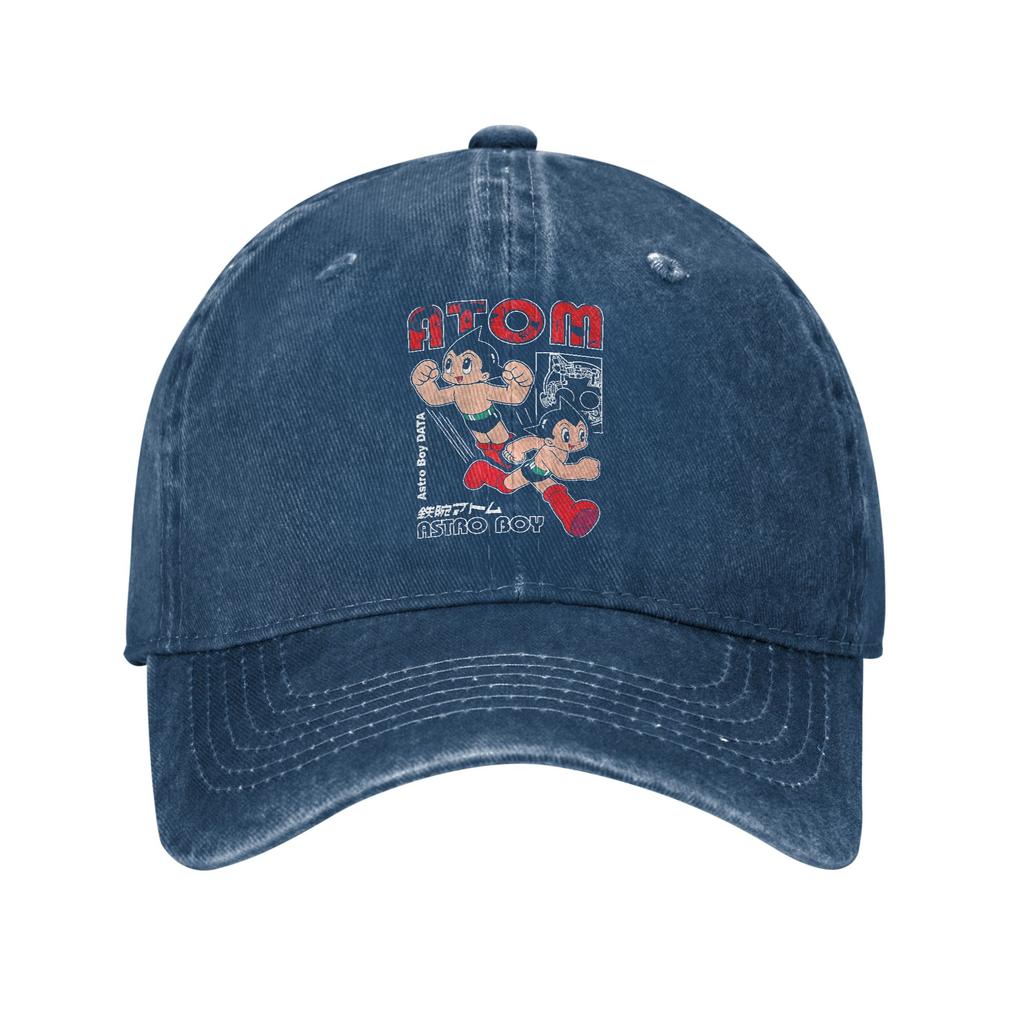 Vintage Astro Boy Character Mighty Atom Baseball Caps Unisex Style Distressed Denim Sun Cap Animation Outdoor Gift Hats Cap