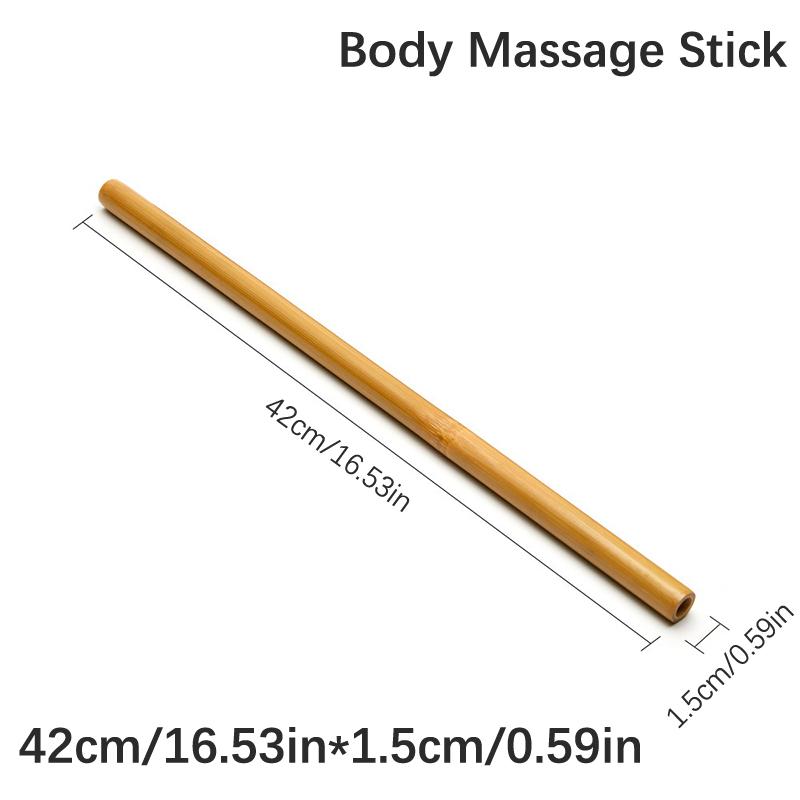 

Natural Bamboo Massage Wood Therapy Guasha Massager For Body Gouache Scraping Tool Back Pain Relief Anti Cellulite 02