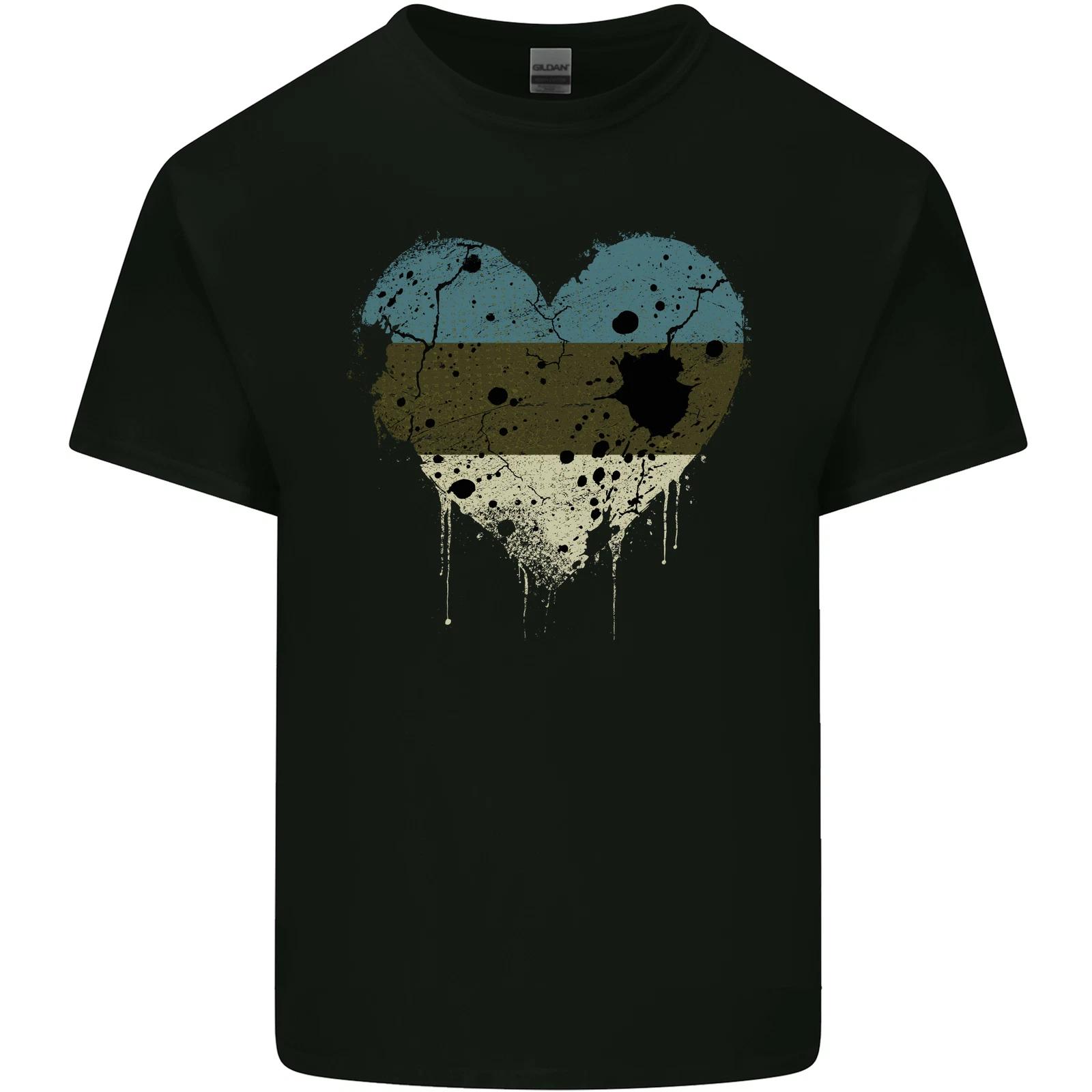 Love Estonia Flag Estonian Day Football Kids T-Shirt Childrens L