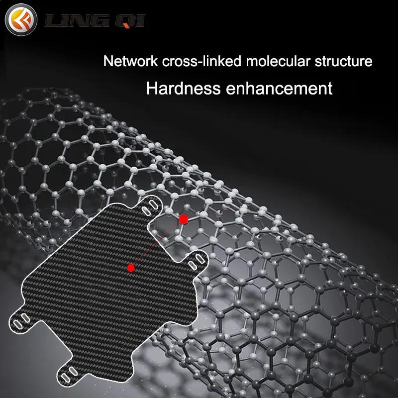LYNNCHI Modified Carbon Fiber Number Plate Frame Modification Parts For SUR Light Bee X Electric Motorcycle Dirt Pit Bike