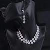 Fashion Shining Jewelry Set Exquisite Clavicle Chain Elegant Bracelet  Girls