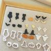 10 Pieces Pumpkins Clay Cutter Molds Halloween Series Clay Earring Cutter Easy To Use Pottery Tool Clay Cutter Molds