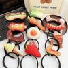 Bone Simulated Food Headband Fried Egg Strawberry Imitation Vegetable Hairband Hotdog Hair Clip Hairpins Party Hair Accessories