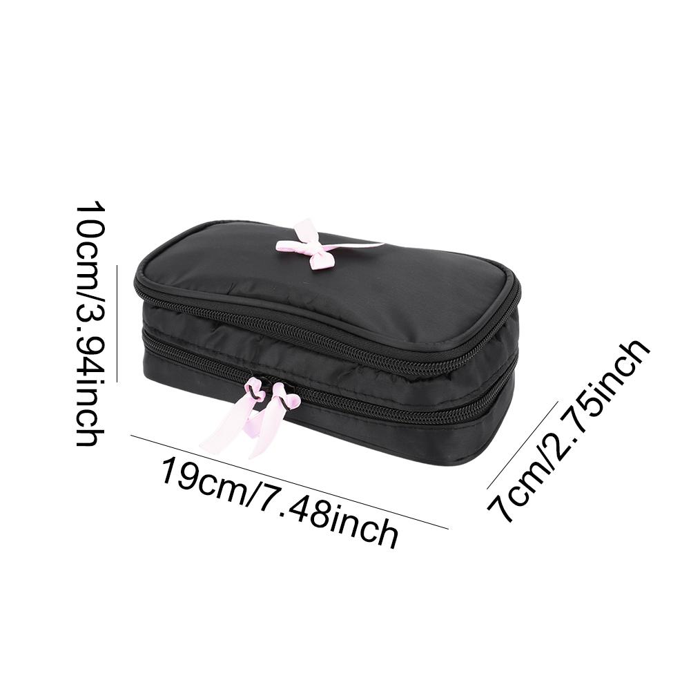 Travel Makeup Bag Bow for Women Cute Makeup Organizer Toiletry Bag Storage Bag for Travel Essentials
