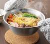 Yoshikawa Stainless Steel Gas and Induction Cooktop for Bowls and Made in with Measurement Single SJ3239 Double-Handled Pot, 18cm, Compatible, Ramen,