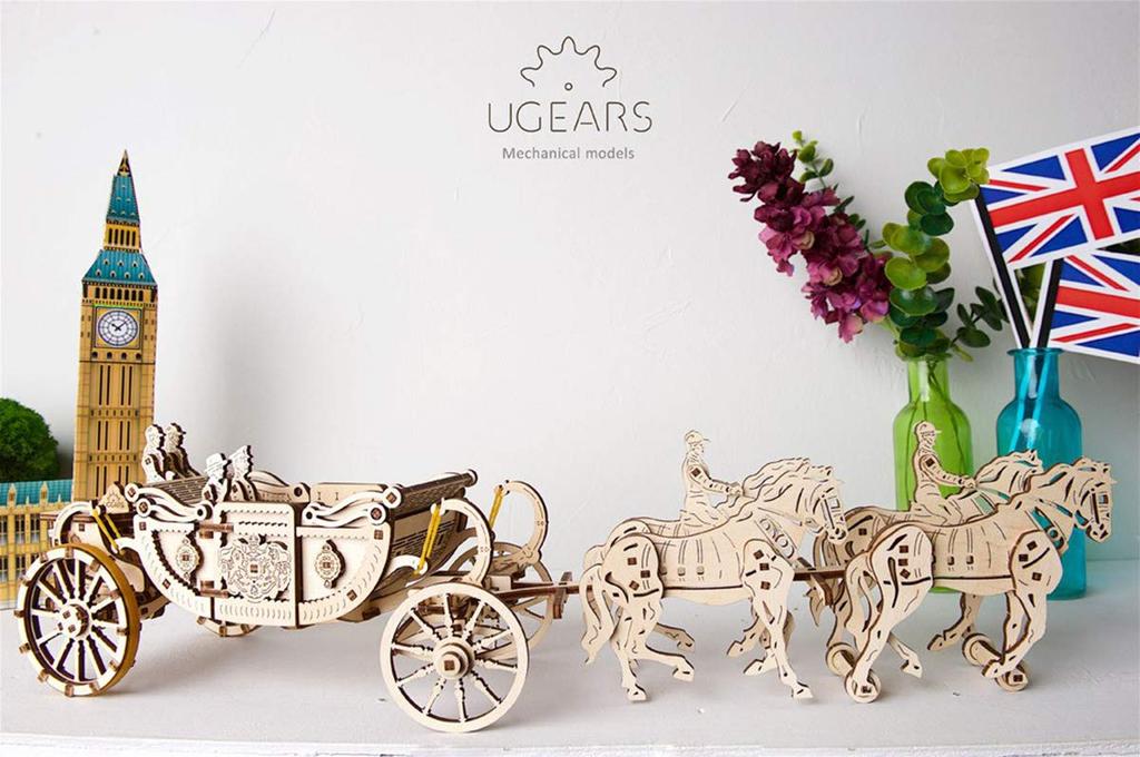 UGears Royal Carriage Wooden Building Block Toy 70050