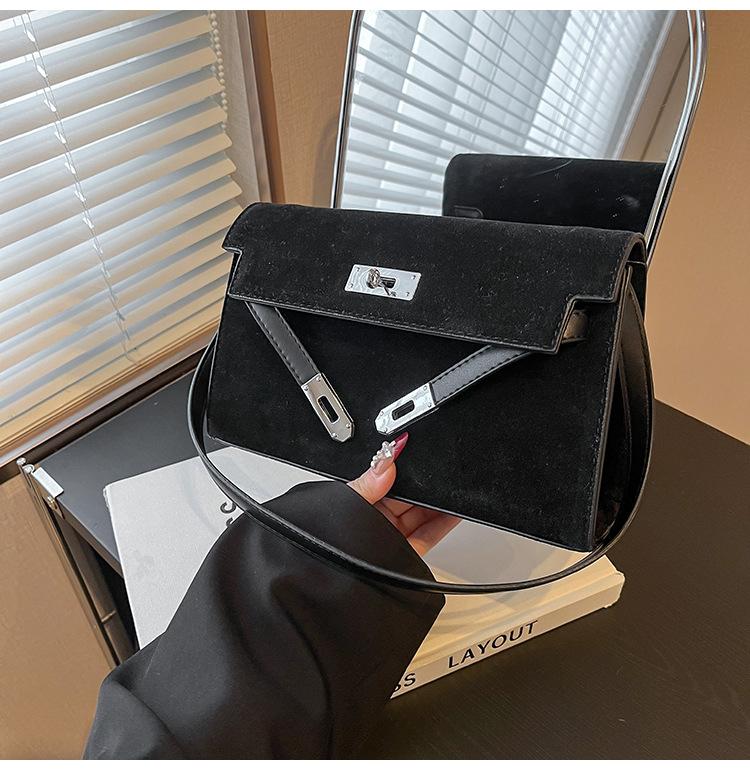 Premium Retro Matte Bag Women's Winter New Casual Hand Carry Small Square Bag Single Shoulder Messenger Bag