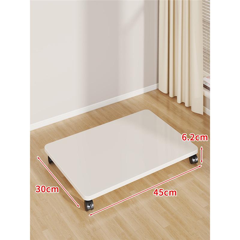 Multi-Purpose Movable Storage Tray with Casters: Floor Stand, Shelf, Bracket, and Container