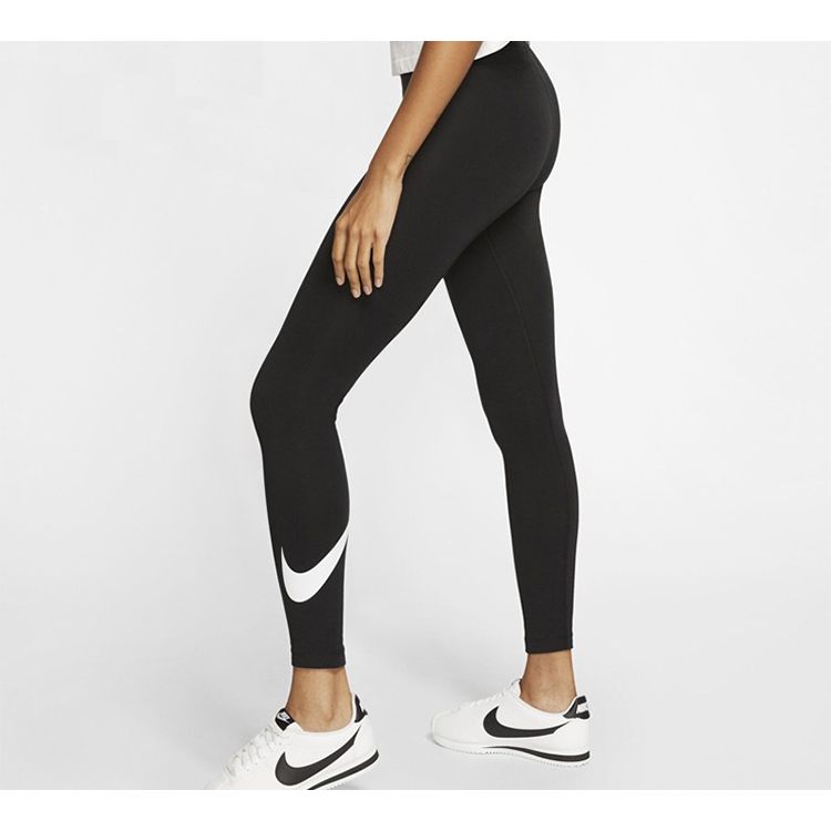 Nike Sportswear Club High-Waisted Leggings Fitness Long Pants Women Bottoms Black CJ1985-010