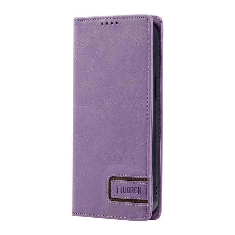 

Flip Case For OPPO A98 A78 A74 A 54 A58 5G Anti-theft Leather Book Etui For OPPO A18 A38 A 57 77 S A17 A96 A76 A36 A94 A95 Cover OPPO A77 5G (4G) фіолетовий
