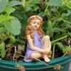 Outdoor Resin Flower Fairy Ornaments for Balcony and Garden Decor
