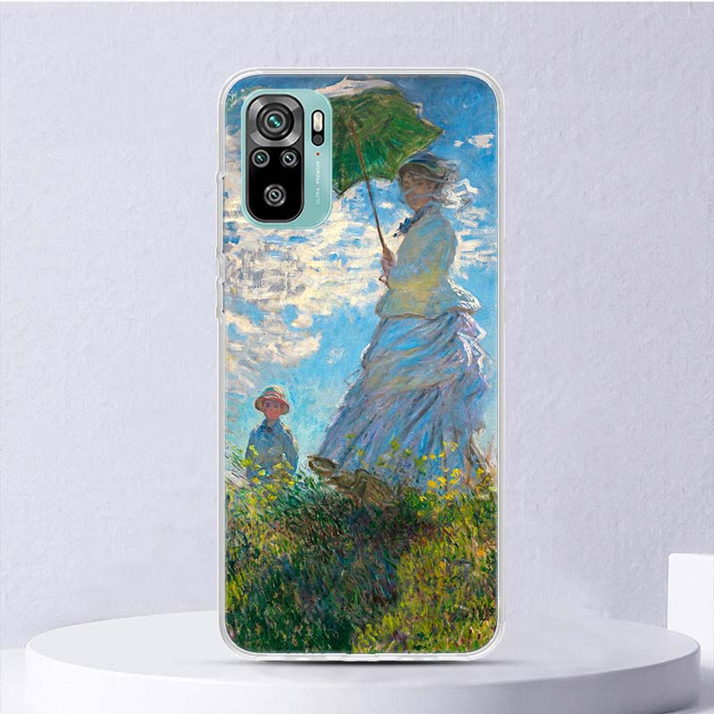 Claude Monet Garden Lotus Bridge Soft Case For Xiaomi Redmi Note 14 13 12S 11S 10S 12 Pro Plus Phone Cover 11 10 11E 11T Note14