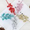 Christmas Decoration 15 Gold, Red And Silver Glitter Simulated Fruit String Fruit, Christmas Tree Wreath Diy Accessories Decoration