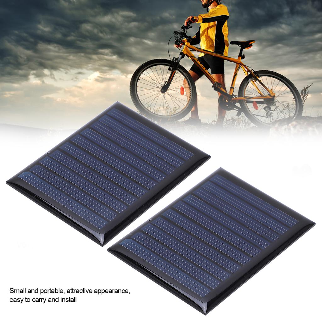 2PCS 5V 50mA Solar Power Epoxy Module Board Mini Solar Polysilicon Panel 60x44mm