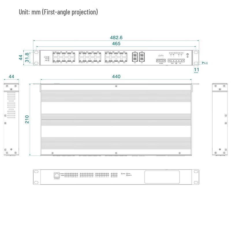Mawei 28-Port Gigabit Industrial Managed PoE Switch