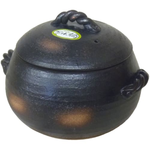 Banko Ware Rice Pot, 7-cup Capacity, Iga Style, M4808