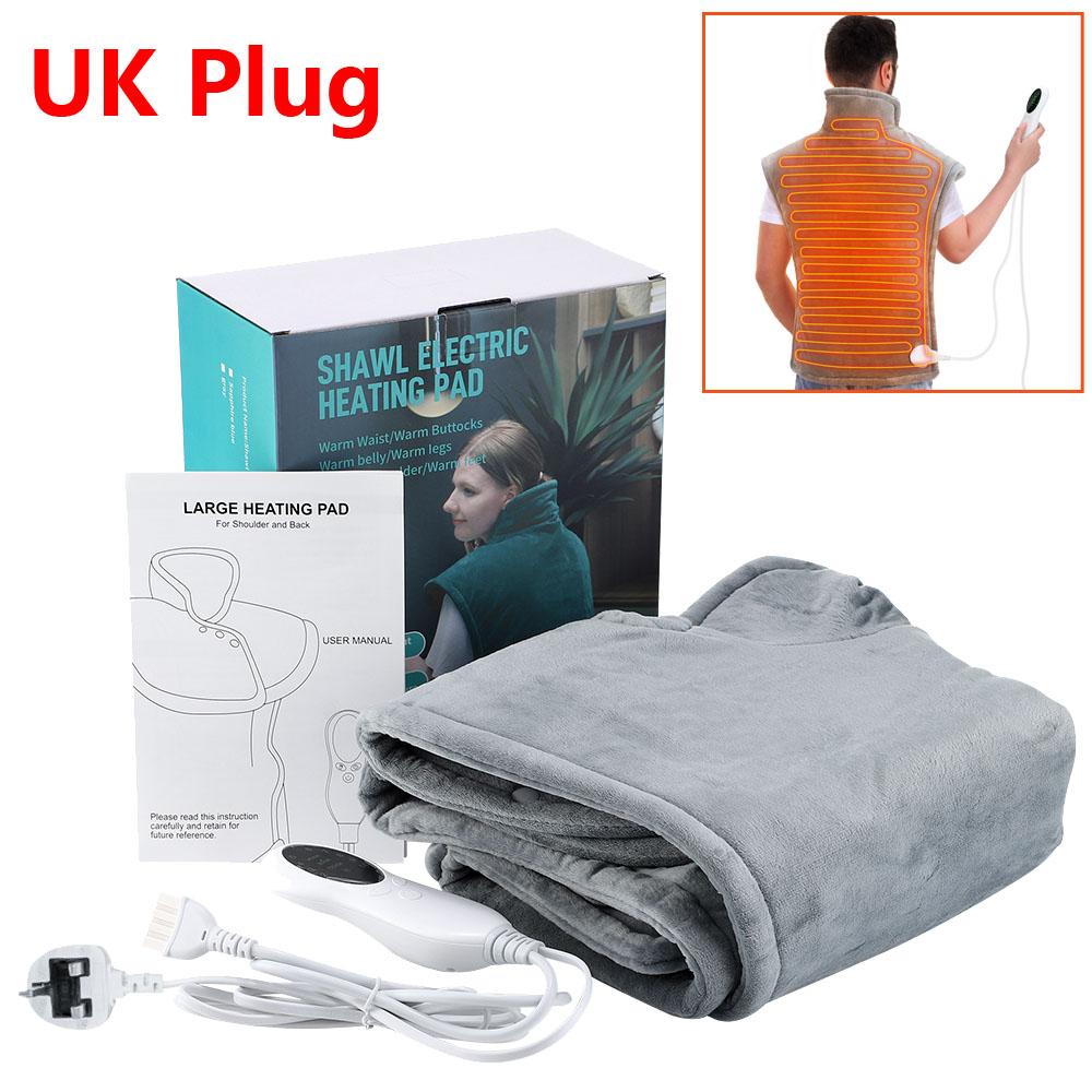Electric Heating Shoulder Neck Pads Cervical Wrap 3-Gear Thermal Hot Compress Massage Shawl Winter Warm Back Tool Relax Brace