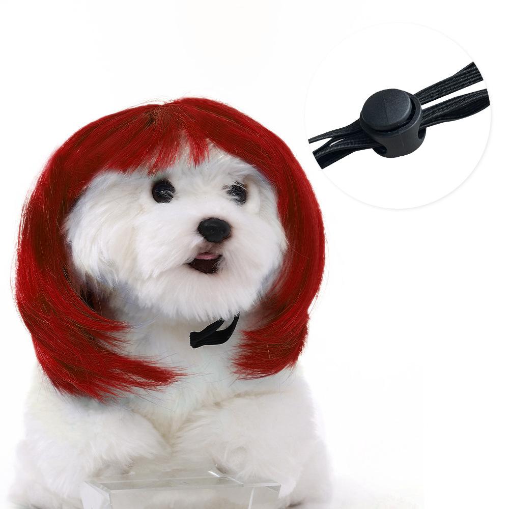 Pet Quality Premium Wig For Dogs And Cats In Trendy Bob Cut For Seasonal Celebrations