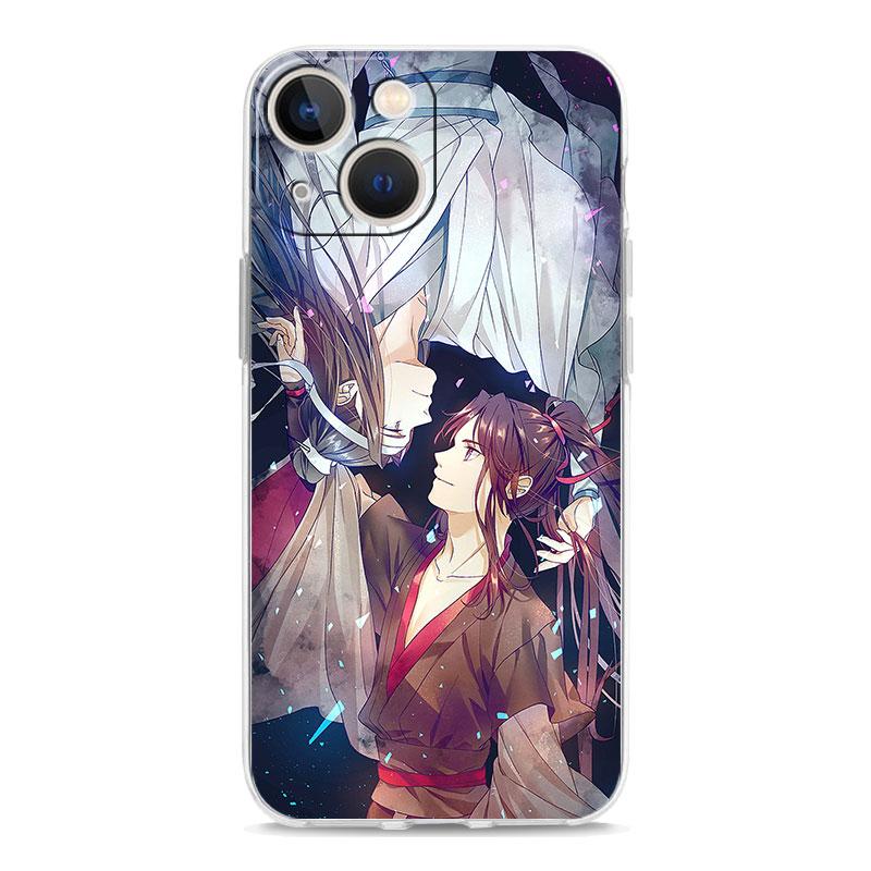 Luxus-Telefonhülle für iPhone 15 14 13 12 11 Pro Max XS X XR 7 8 Plus Soft Clear Stoßfeste Hülle Anime Mo Dao Zu Shi Wei Wuxian