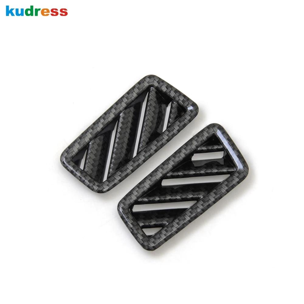 

For Volkswagen VW Teramont Atlas 2017- Carbon Car Front Upper Air Condition Vent Outlet Cover Trim Inteiror Accessories Carbon Fiber Color