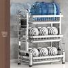 Miflame 3-Tier Stainless Steel Kitchen Dish Rack with Knife Holder
