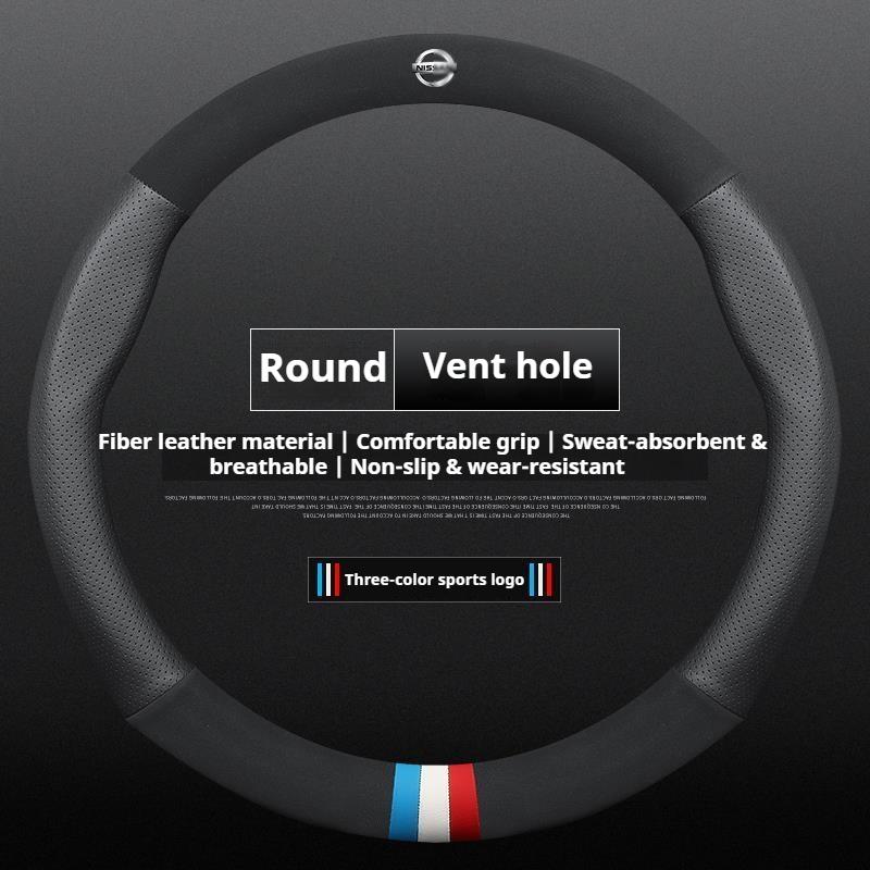 COHPQK1 Car Steering Wheel Cover Nissan Qashqai Juke X-Trail Patrol Note Leaf Altima Maxima Micra Murano Rogue Pulsar Sentra Teana Tiida
