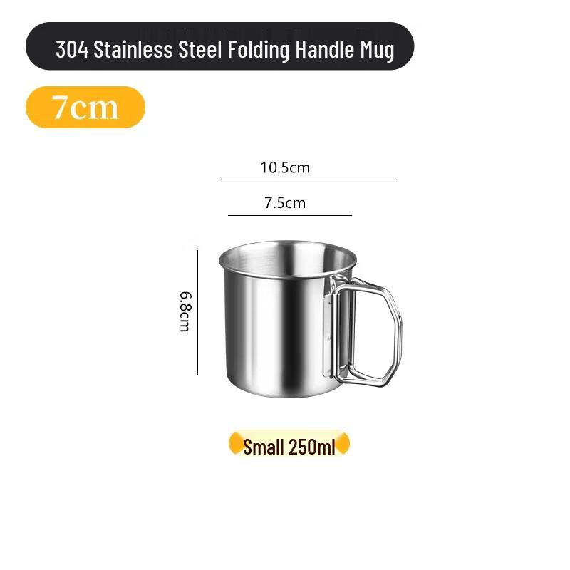 

Mingjiang Chubang 304 Stainless Steel Portable Folding Water Cup 7CM