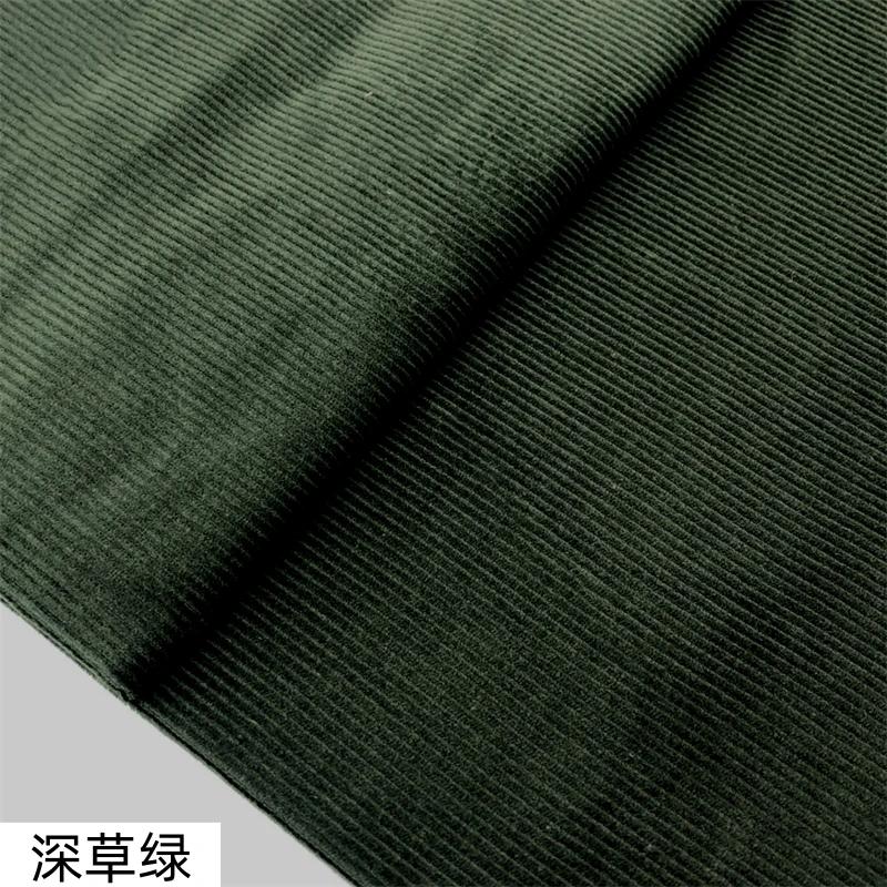 Pure Cotton Corduroy Fabric Medium Striped By The Meter for Clothes Dresses Pants Coats Sewing Cloth Soft Breathabe White Blue