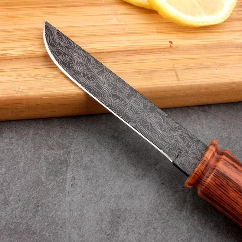 BBQ Coltello multiuso Affettare pesce Frutta Coltello da bistecca Manico in plastica Coltelli da cucina Forgiatura a mano Coltello da macellaio per disossamento Chef Mannaia Strumento