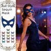 Fashion Side Butterfly Masquerade Mask Half Face Sequin Mardi Gras Mask Decorations Mask Eye Mask Party Use