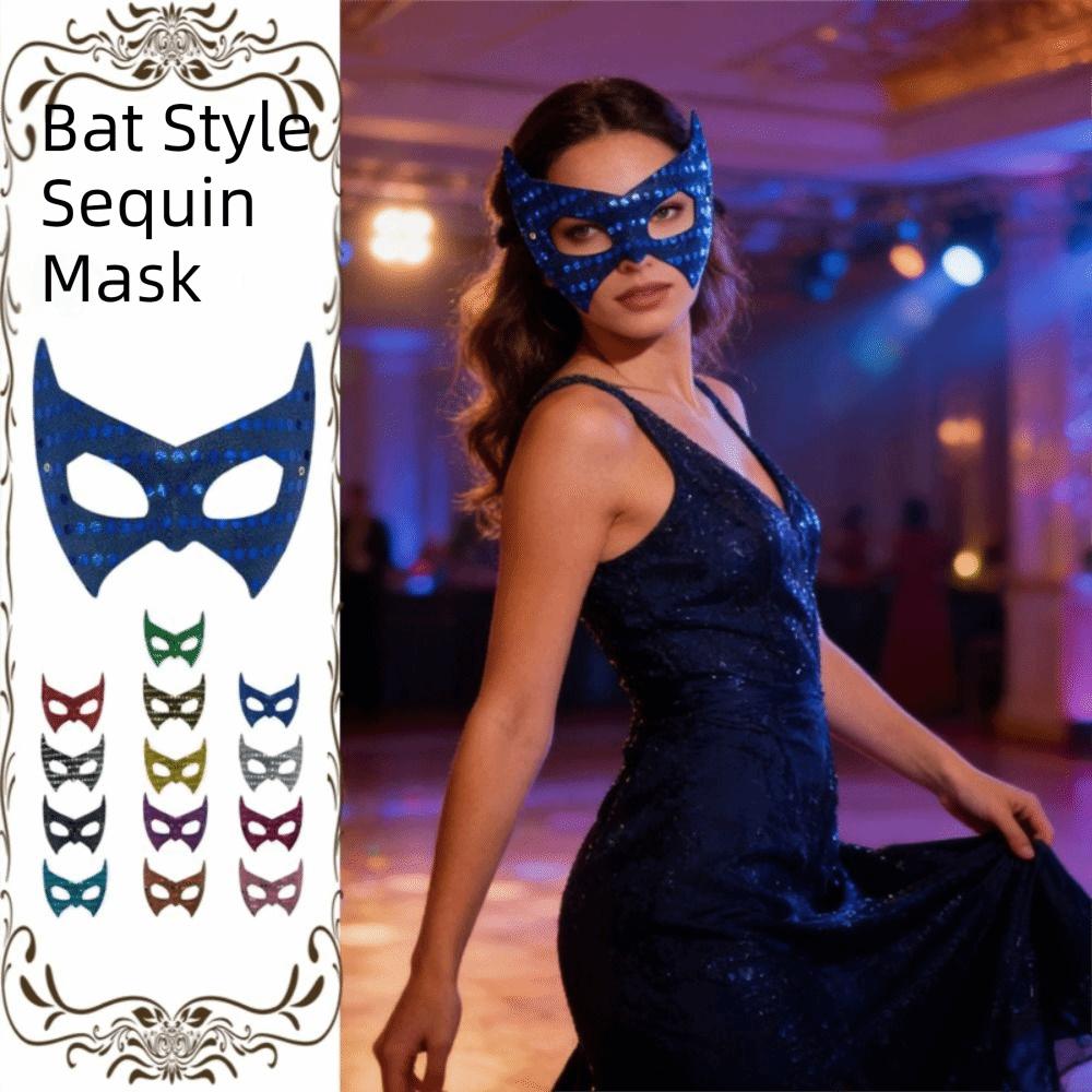Fashion Side Butterfly Masquerade Mask Half Face Sequin Mardi Gras Mask Decorations Mask Eye Mask Party Use