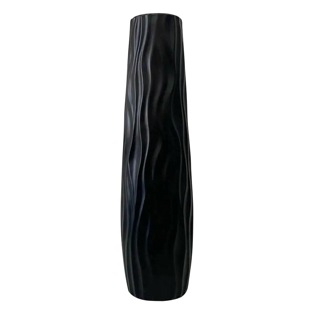 Textured Floor Standing Vase Exquisite Line Design Vase Flower Vase for Home Living Room