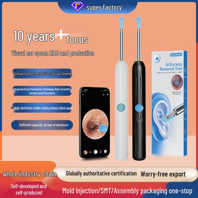 HD Smart Ear Cleaning Kit with WiFi Light & Phone Connection