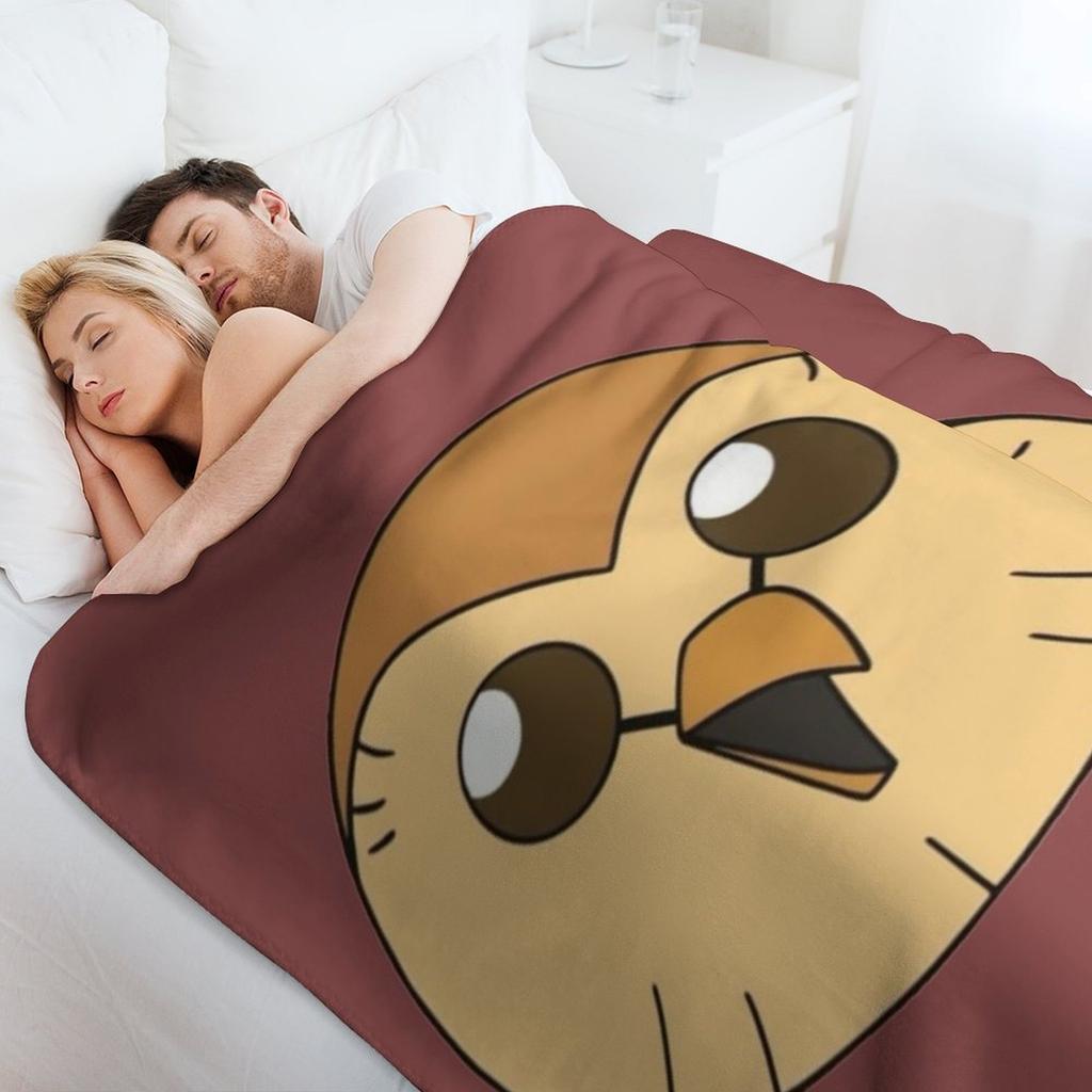 Hooty Owl House Throw Blanket Thin Soft Blanket for Summer Night Sleeping