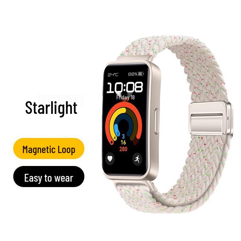 Huawei Band 10 Nylon Woven Strap with Magnetic Buckle for Smart Band 8/9