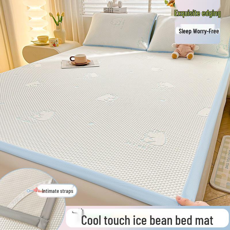 

Літній прохолодний матрац-топер з крижаного шовку: М яка, охолоджуюча простиня для комфорту з кондиціонером 90*200cm - Mat Only