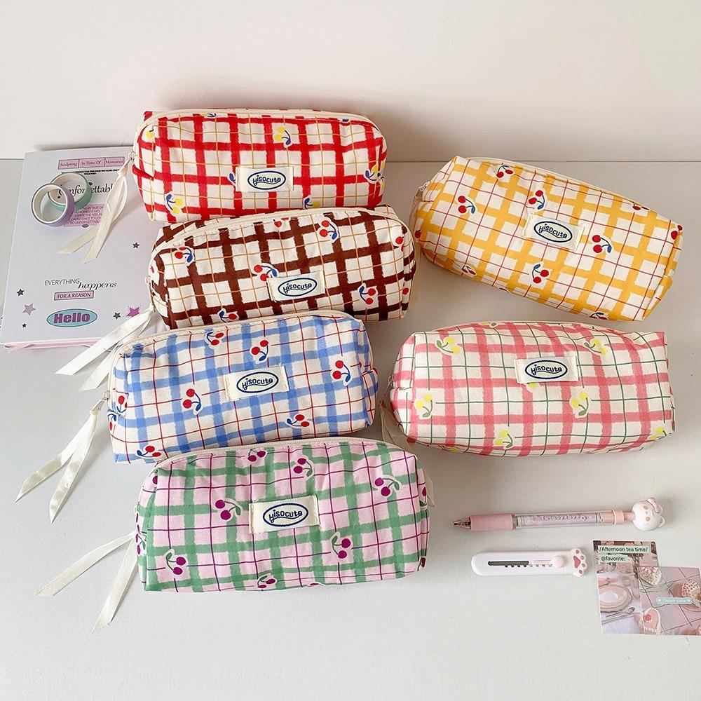 

Multi-Purpose Pencil Bag Large Capacity Stationary Storage Bag New Makeup Pouch коричневий