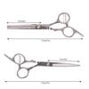 Professional Barber Scissors Set 6 Inch Hairdressing Hair Haircut Cutting Thinning Tools Salon Hairdresser's Set for Women Men