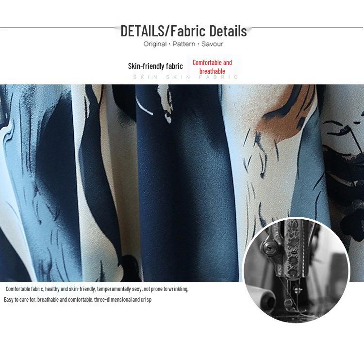 Elegant Summer Outfit: Stylish Short-Sleeved Dress for Middle-Aged Mothers (40s-50s), Wide-Cut and Sophisticated