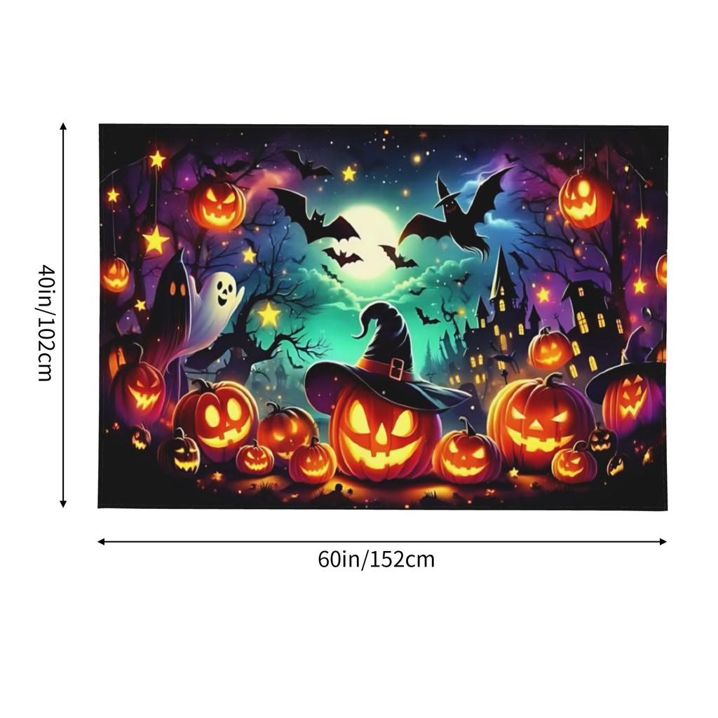Halloween Witch Party Night Print Tapestry Room decoration Home Decoration Tapestry Decor Accessories Cute Room Decor