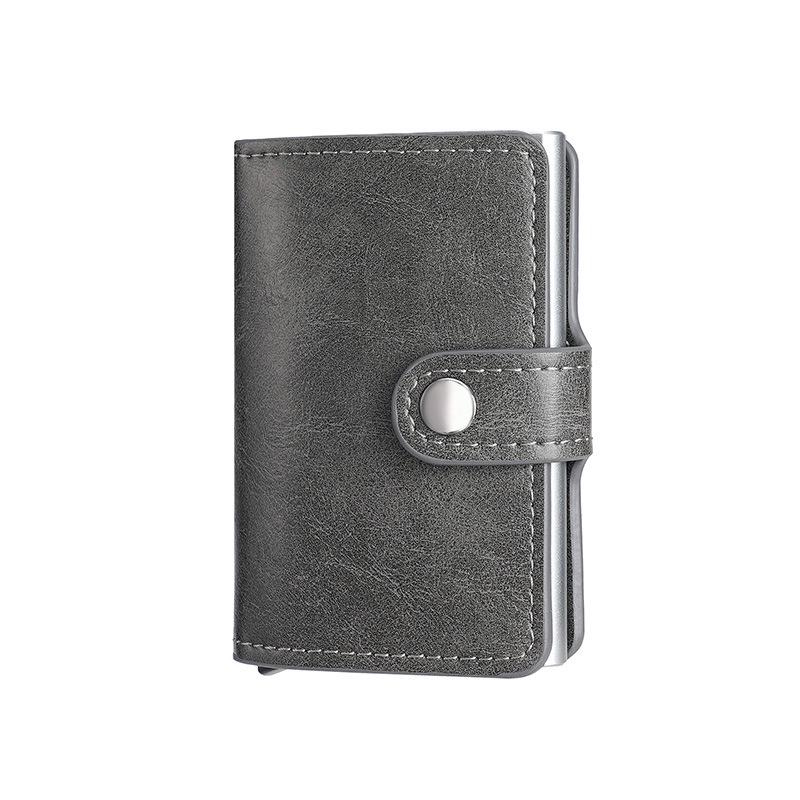 RFID Aluminum Alloy Credit Card Holder - Anti-Theft Pop-Up Design