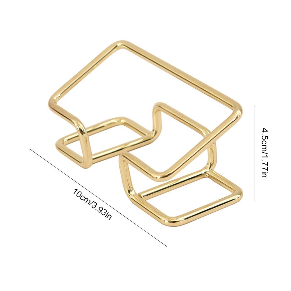 Business Name Card Stand Metal Name Card Display Stand Modern Business Card Organizer Minimalist for Office Desktop Countertop