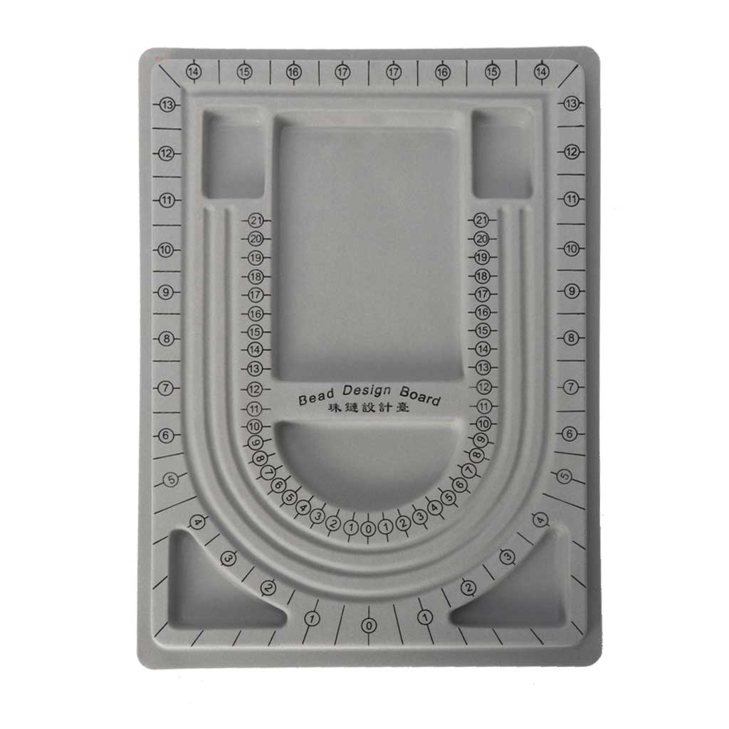 Beadboard for Grey Flocking U-shaped Channel Recessed Compartment Design Board